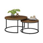 Coffe Table Set of 2, Huis en Inrichting, Rond, Zo goed als nieuw, Metaal, Minder dan 50 cm