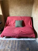 Canapé convertible / Futon de chez IKEA rouge, Maison & Meubles, Enlèvement, Utilisé, Bois, Japonais