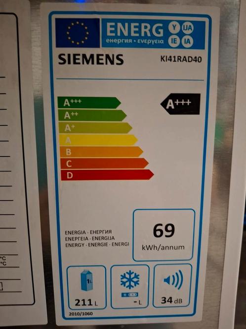 Siemens Integreerbare koelkast met elektronische temperatuur, Elektronische apparatuur, Koelkasten en IJskasten, Zo goed als nieuw