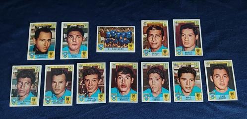 12 versch. Panini stickers 'WK Mexico 70' (El Salv) -origina, Hobby en Vrije tijd, Stickers en Plaatjes, Gebruikt, Meerdere stickers