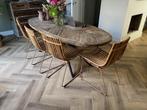 4 Hele Mooie Nieuwe Design Bamboe Stoelen Ibiza/Boho, Overige kleuren, Ibiza/Boho/Botanisch, Nieuw, Ophalen of Verzenden