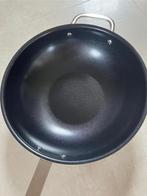 Pan roestvrij staal keramisch wok, Inox, Comme neuf, Enlèvement, Plaque céramique