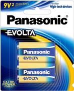Pack de 2 piles 9 Volts - Panasonic Evolta, TV, Hi-fi & Vidéo, Batteries, Enlèvement ou Envoi, Neuf