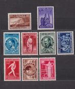 België 1946 OBP 728-736 met 2 variëteiten **, Postzegels en Munten, Verzenden, Postfris, Postfris
