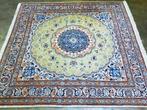 Prachtige handgeknoopt Iraanse tapijt (Nain)Vierkant 215X200, Comme neuf, Vert, Enlèvement ou Envoi, 200 cm ou plus