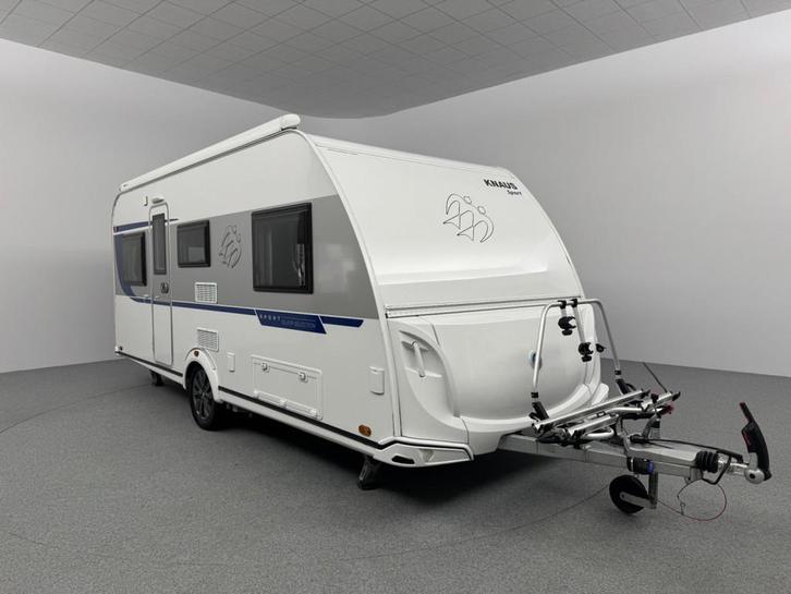 Knaus Sport 500 EU Silver Selection Mover Cassetteluifel, Caravans en Kamperen, Caravans, tot en met 4, Rondzit, Knaus, 2 aparte bedden