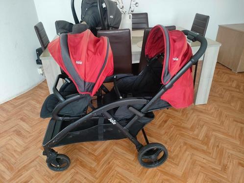 Joi dubbele kinderwagen, maxi-cosi, Kinderen en Baby's, Kinderwagens en Combinaties, Gebruikt, Kinderwagen, Maxi-Cosi, Ophalen