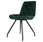Design velvet groen eetkamerstoelen (set van 6), Ophalen, Nieuw, Zwart, Vijf, Zes of meer stoelen