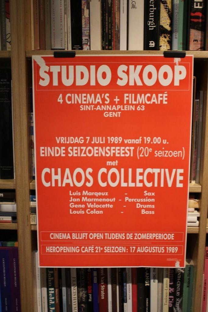 STUDIO SKOOP - CHAOS COLLECTIVE  1989 affiche, Verzamelen, Posters, Ophalen of Verzenden