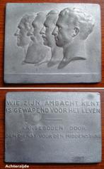 Plaket koningen van België tot Leopold III Middenstand, Verzenden, Overige materialen
