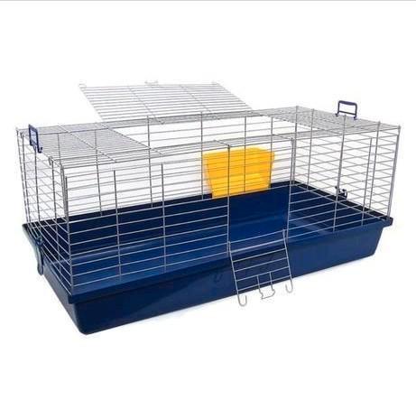 Hok met hooiruifje ideaal voor 2 cavia's, Dieren en Toebehoren, Knaagdieren en Konijnen | Hokken en Kooien, Zo goed als nieuw