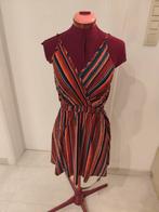 robe d'été flammée, taille elastiquée. Bretelles réglables M, Maat 38/40 (M), Ophalen of Verzenden, Zo goed als nieuw, Knielengte