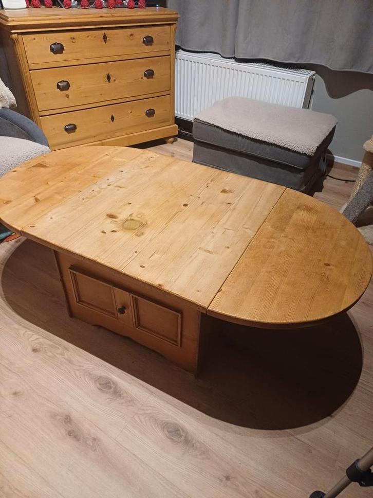 Table de salon en pin ancien avec 2 rabats,a rafraîchir, Maison & Meubles, Tables | Tables de salon, Pin