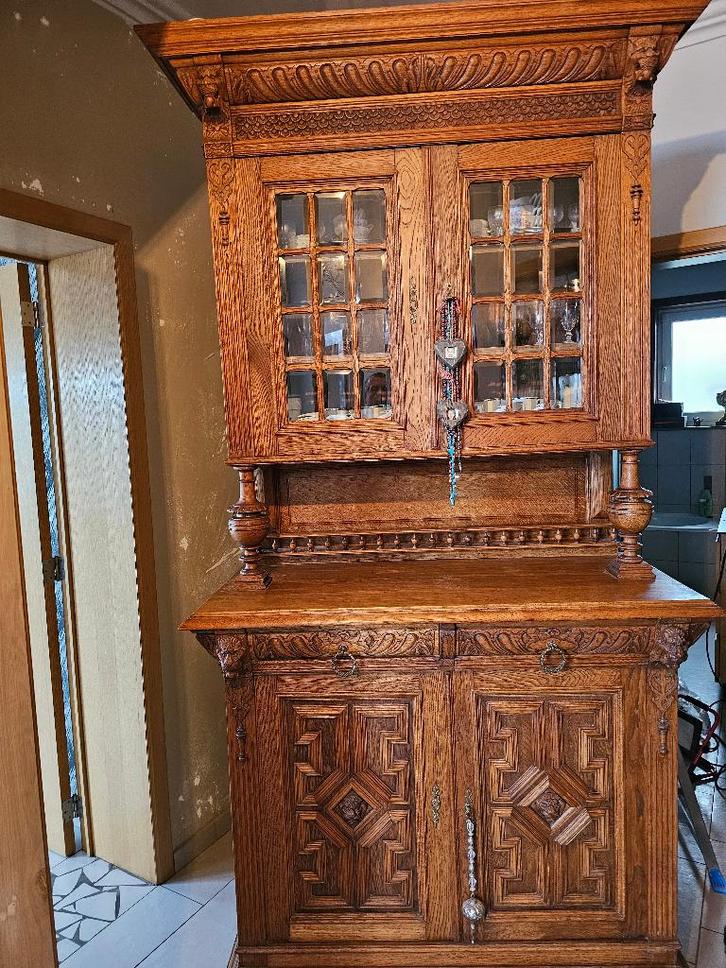 Antiek eikenhouten dressoir, Antiek en Kunst, Antiek | Meubels | Kasten, Ophalen