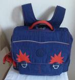 Kipling INIKO aktetas inktblauw met rode bies + aapje, Handtassen en Accessoires, 40 tot 50 cm, Blauw, Gebruikt, Ophalen of Verzenden