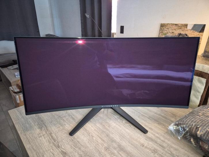 Alienware AW3423DWF 34" Curved OLED Gaming monitor, Computers en Software, Monitoren, Gebruikt, 151 t/m 200 Hz, DisplayPort, Gaming