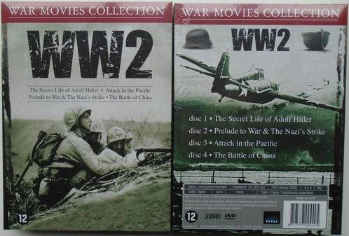WAR MOVIES COLLECTION WW II 4 DVD BOX NIEUW, Cd's en Dvd's, Dvd's | Actie, Nieuw in verpakking, Oorlog, Boxset, Vanaf 12 jaar