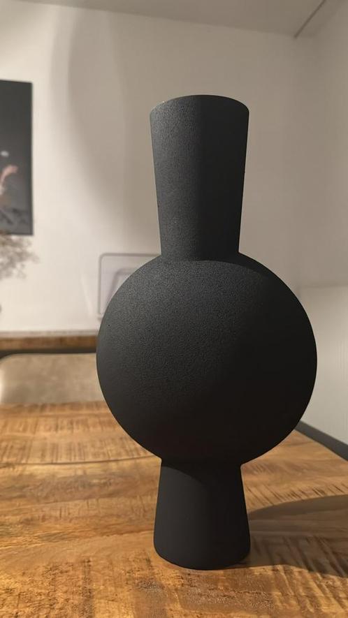 Keramiek decoratie vazen, kaarshouder en schaal, Huis en Inrichting, Woonaccessoires | Vazen, Nieuw, Zwart, Ophalen