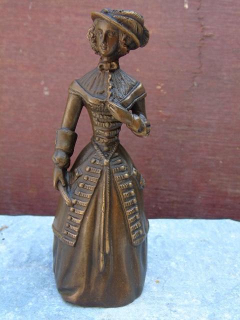 clochette de table en bronze signé, l élégante femme, Antiquités & Art, Antiquités | Bronze & Cuivre, Bronze, Enlèvement ou Envoi