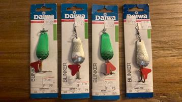 4 Blinkers van Daiwa 14 grams nieuw in originele verpakking. beschikbaar voor biedingen