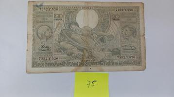 BELGIE 100 FRANK 1941, Ophalen of Verzenden, Los biljet