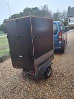 Gesloten Aanhangwagen betonplex L110-B90-H130, Ophalen, Zo goed als nieuw