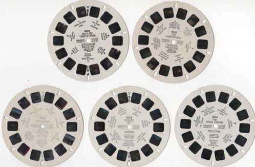 View-master Palestine Israel Set van 10 schijven zie foto's, Antiek en Kunst, Antiek | Speelgoed, Ophalen of Verzenden