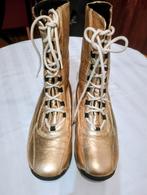 Demi botte tout cuir doré taille 39, Ophalen, Zo goed als nieuw