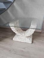 Salontafel, Huis en Inrichting, Tafels | Salontafels, Ophalen, Gebruikt, Vierkant, Glas