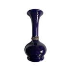 Vase Pansu Bleu Style Chine Marqué 80 K, Enlèvement ou Envoi