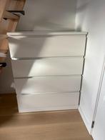 Malm White - 4 drawers, Huis en Inrichting, Kasten | Dressoirs, Ophalen, 50 tot 100 cm, Zo goed als nieuw, Met lade(s)