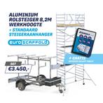 Stelling - Rolsteiger 8.2m + aanhanger + Samsung Tablet!, Ophalen of Verzenden, Nieuw, Rolsteiger of Kamersteiger, 5 meter of hoger