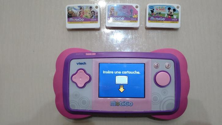 Vtech console Mobigo Disney 3-8 ans et 3 jeux, Kinderen en Baby's, Speelgoed | Vtech, Gebruikt, 2 tot 4 jaar, Ophalen