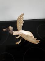 Image sculptée d'un oiseau en corne de buffle des années 196, Enlèvement, Comme neuf, Oiseaux