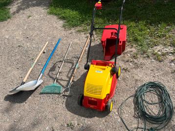 Outils de jardin + tondeuse, Enlèvement, Râteau