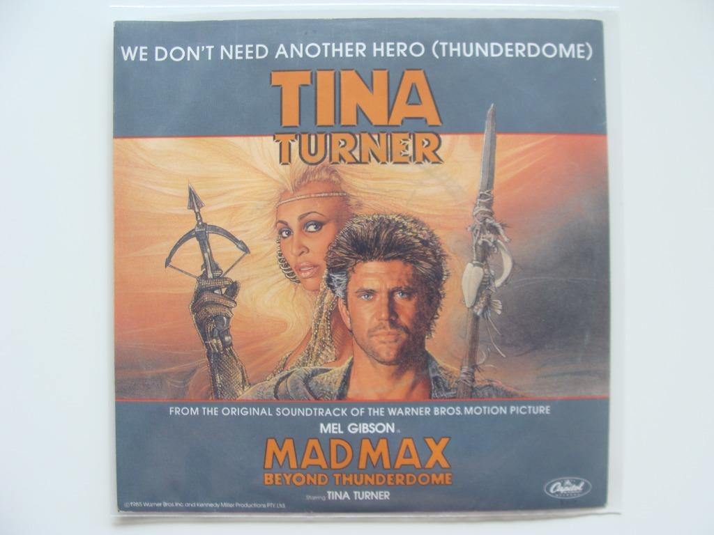 Tina Turner – We Don't Need Another Hero (Thunderdome)(1985), CD & DVD, Vinyles Singles, Single, Rock et Metal, 7 pouces, Enlèvement ou Envoi