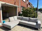 Hoekzetel grijs links - salon, Ophalen, Zo goed als nieuw, Stof, Modern