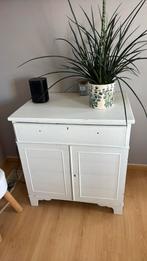 Wit kastje, Huis en Inrichting, Ophalen, Gebruikt, 50 tot 100 cm, Grenenhout