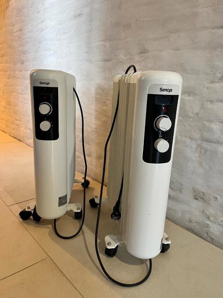 Radiateurs électriques à bain d'huile Sencys 2500W Blanc, Bricolage & Construction, Chauffage & Radiateurs, Comme neuf, Radiateur