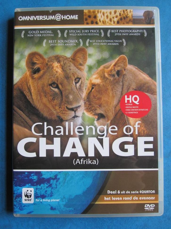 Challenge of change (Afrika), Cd's en Dvd's, Dvd's | Documentaire en Educatief, Zo goed als nieuw, Natuur, Alle leeftijden, Ophalen of Verzenden