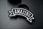 Patch biker - AMAZING - 35 x 105 mm, Ophalen of Verzenden, Nieuw, Hotfix applicaties