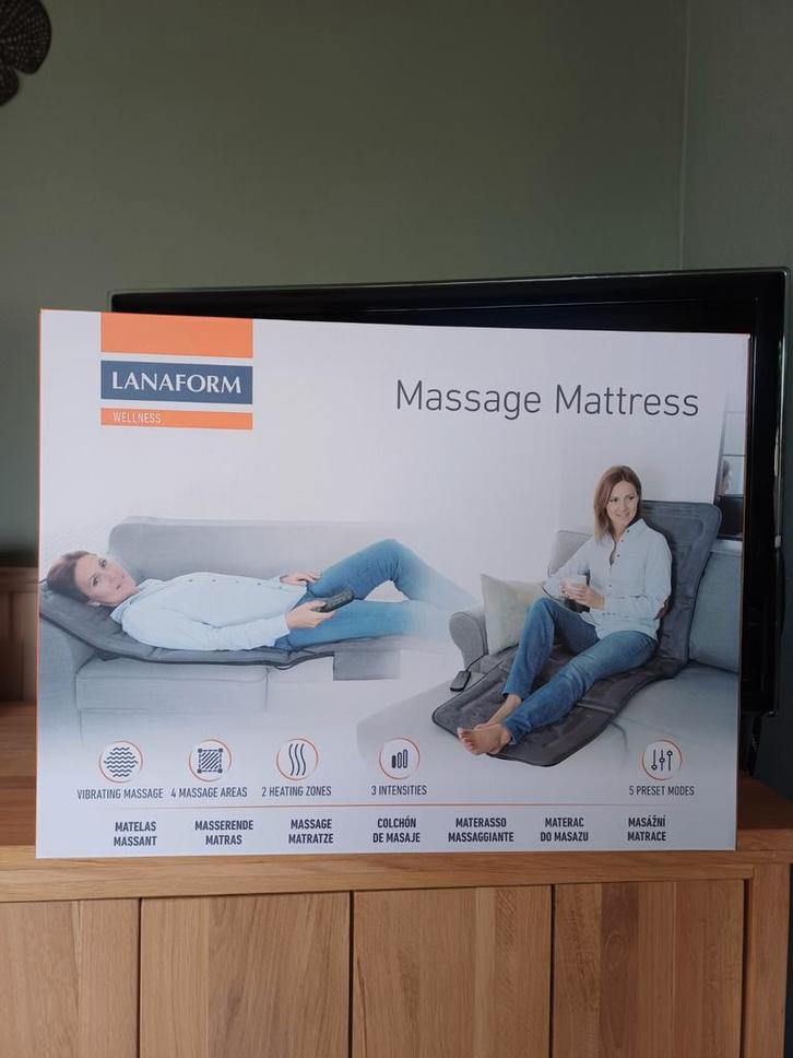 Lanaform Massage Mattress wellness massage matras, Sport en Fitness, Gezondheidsproducten en Wellness, Nieuw, Lichaamsverzorging