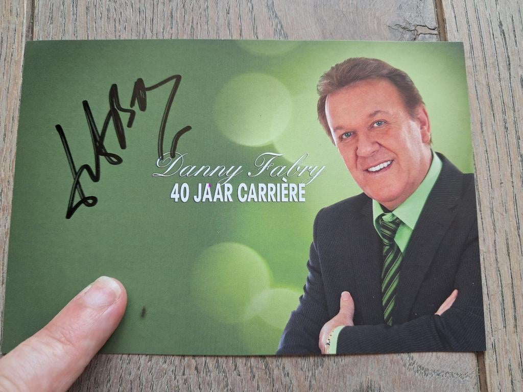 Gehandtekende kaart : Danny Fabry, 40 jaar carrière,  2011, Ophalen of Verzenden