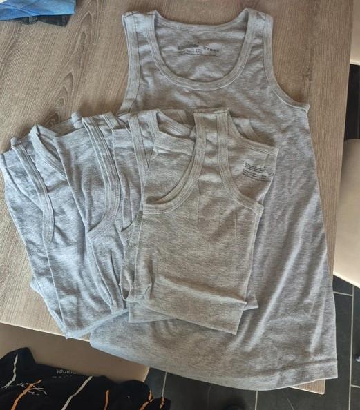 Zeeman : nieuw , 5 onderhemden , marcellekes , mt L, Kleding | Heren, Ondergoed, Hemd, Grijs, Ophalen of Verzenden