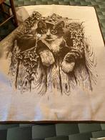 1 PERSOONSDEKEN MET KATTEKOP, Ophalen, Zo goed als nieuw, Deken