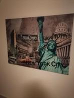 2 x canvas 115cm x 85cm newyork theme., Ophalen, 125 cm of meer, 75 cm of meer, Print