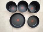 Lot de 5 poêles et casseroles Tefal Ingenio, Maison & Meubles, Enlèvement, Utilisé