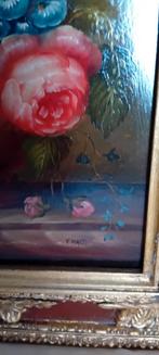 "Boeket", olieverf op panneel, gesigneerd, Antiek en Kunst, Verzenden