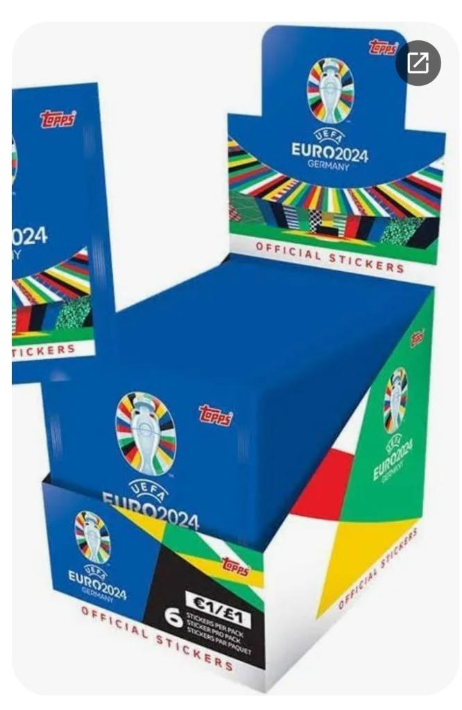 Stickers TOPPS EK 2024 UEFA, Hobby en Vrije tijd, Stickers en Plaatjes, Nieuw, Meerdere stickers, Ophalen of Verzenden