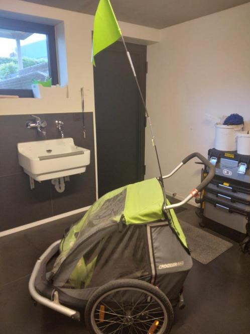 Croozer fietskar (2 kids) inclusief wandel- én sportwiel, Fietsen en Brommers, Fietsaccessoires | Aanhangwagens en Karren, Gebruikt